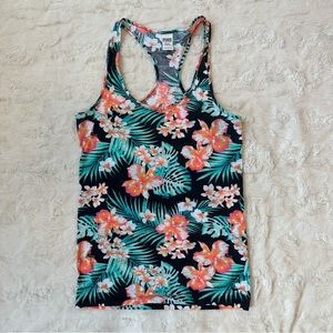 Victoria’s Secret PINK Floral Tank Hawaiian Racerback Top Sleepwear Size Medium